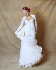 Beautiful Ananya Panday in an Ivory Anarkali Jacket Set Photos 04 Beautiful Ananya Panday in an Ivory Anarkali Jacket Set Photos 04