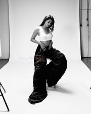 Beautiful Bollywood Actress Pooja Hegde in a White Ribbed Crop Top and Wrinkled Black Cargo Pants Photos 04 Beautiful Bollywood Actress Pooja Hegde in a White Ribbed Crop Top and Wrinkled Black Cargo Pants Photos 04