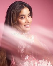 Beautiful Janhvi Kapoor in a Blush Pink Manish Malhotra Lehenga with a Sheer Blouse and Flowing Skirt Pictures 09 Beautiful Janhvi Kapoor in a Blush Pink Manish Malhotra Lehenga with a Sheer Blouse and Flowing Skirt Pictures 09