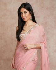 Beautiful Katrina Kaif in Pink Saree Photos 01
