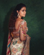 Beautiful Keerthy Suresh in a Multicolored Phulkari Inspired Saree Photos 03