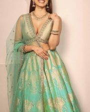 Beautiful Malavika Mohanan Cleavage in a Green Lehenga Photos 02 Beautiful Malavika Mohanan Cleavage in a Green Lehenga Photos 02