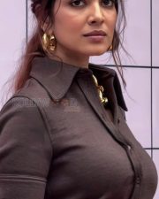 Beautiful Malavika Mohanan in a Brown Gucci Pant Shirt at Grazia Indie Beauty Awards Photos 02