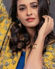 Beautiful Priya Bhavani Shankar in a Mustard Colored Top and Grey Pant Photos 02