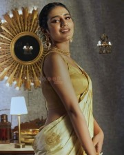 Beautiful Priya Prakash Varrier Saree Pictures
