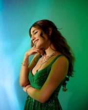 Beautiful Priya Prakash Varrier in a Green Anarkali Dress Photos 03 Beautiful Priya Prakash Varrier in a Green Anarkali Dress Photos 03