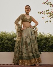 Beautiful Raashi Khanna in a Green Lehenga Pictures 01