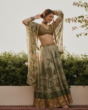 Beautiful Raashi Khanna in a Green Lehenga Pictures 03
