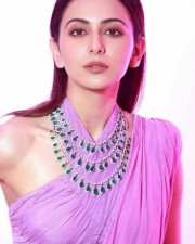 Beautiful Rakul Preet Singh Sexy Pink Dress Photos