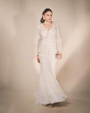 Beautiful Rakul Preet Singh in a White and Gold Sharara set Photos 01