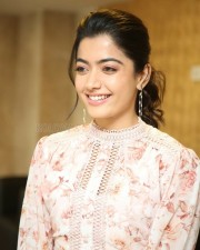Beautiful Rashmika Mandanna Floral Dress Pictures