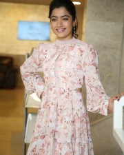 Beautiful Rashmika Mandanna Floral Dress Pictures
