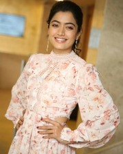 Beautiful Rashmika Mandanna Floral Dress Pictures
