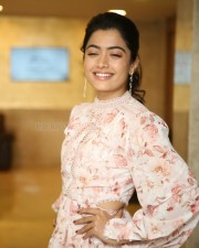 Beautiful Rashmika Mandanna Floral Dress Pictures