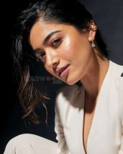 Beautiful Rashmika Mandanna in a Formal White Dress Photo 01