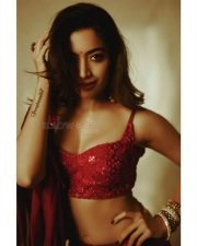 Beautiful Rashmika Mandanna in a Red Dress Photoshoot Pictures 02