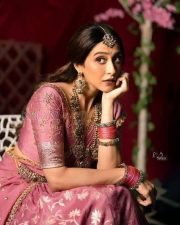 Beautiful Regina Cassandra in a Traditional Pink Lehenga Photos 04