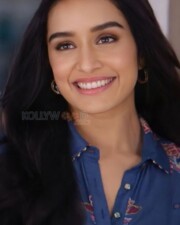 Beautiful Shraddha Kapoor in a Floral Blue Top Pictures 02