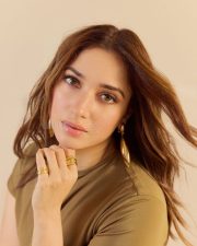 Beautiful Tamannaah Bhatia in an Olive Cut Out Dress Photos 06 Beautiful Tamannaah Bhatia in an Olive Cut Out Dress Photos 06