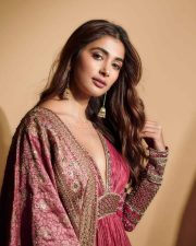 Beautiful and Classy Pooja Hegde in a Sexy Cleavage Revealing Photoshoot Pictures 01