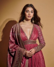 Beautiful and Classy Pooja Hegde in a Sexy Cleavage Revealing Photoshoot Pictures 02