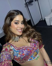 Beautifully Sexy Janhvi Kapoor in a Vibrant Lehenga Choli Photos 01