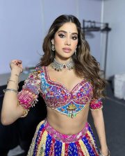 Beautifully Sexy Janhvi Kapoor in a Vibrant Lehenga Choli Photos 02