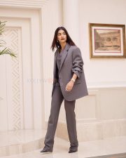 Bold Beautiful and Bossy Pooja Hedge in a Sleek Grey Suit Photos 02 Bold Beautiful and Bossy Pooja Hedge in a Sleek Grey Suit Photos 02