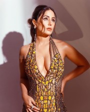 Bold Hina Khan in a Glittery Dress Photoshoot Pictures 06