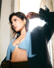 Bold and Beautiful Raashi Khanna in a Denim Revealing Co Ord Dress Photos 02