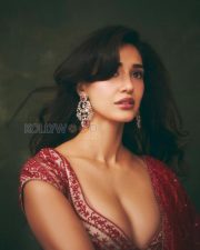 Breathtaking Disha Patani Cleavage in a Red Embroidered Bridal Lehenga Photos 03 Breathtaking Disha Patani Cleavage in a Red Embroidered Bridal Lehenga Photos 03
