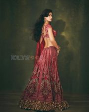 Breathtaking Disha Patani Cleavage in a Red Embroidered Bridal Lehenga Photos 09 Breathtaking Disha Patani Cleavage in a Red Embroidered Bridal Lehenga Photos 09