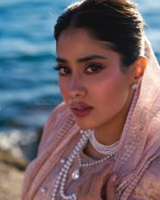 Breathtaking Janhvi Kapoor in a Metallic Tissue Skirt with an Embroidered Corset at Cannes Film Festival Pictures 03