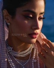 Breathtaking Janhvi Kapoor in a Metallic Tissue Skirt with an Embroidered Corset at Cannes Film Festival Pictures 06