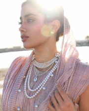 Breathtaking Janhvi Kapoor in a Metallic Tissue Skirt with an Embroidered Corset at Cannes Film Festival Pictures 07