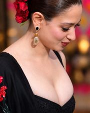 Breathtaking Tamannaah Bhatia Cleavage in a Black Embroidered Sweetheart Dress Photos 01 Breathtaking Tamannaah Bhatia Cleavage in a Black Embroidered Sweetheart Dress Photos 01