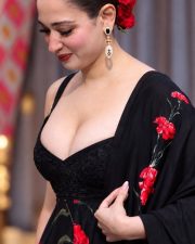 Breathtaking Tamannaah Bhatia Cleavage in a Black Embroidered Sweetheart Dress Photos 02 Breathtaking Tamannaah Bhatia Cleavage in a Black Embroidered Sweetheart Dress Photos 02