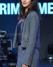 Call Me Bae 2 Actress Ananya Panday in a Grey Linen Blazer Navy Blue Bodysuit Photos 04