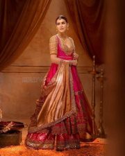 Captivating Kriti Sanon in a Pink Anarkali with Golden Tissue Dupatta Photoshoot Pictures 01 Captivating Kriti Sanon in a Pink Anarkali with Golden Tissue Dupatta Photoshoot Pictures 01