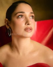 Captivating Tamannaah Bhatia in a Black and Red Off Shoulder Dress Photos 02 Captivating Tamannaah Bhatia in a Black and Red Off Shoulder Dress Photos 02