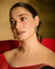 Captivating Tamannaah Bhatia in a Black and Red Off Shoulder Dress Photos 03 Captivating Tamannaah Bhatia in a Black and Red Off Shoulder Dress Photos 03