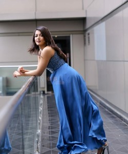 Catherine Tresa in Blue Dress Photoshoot Pictures 02