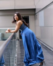 Catherine Tresa in Blue Dress Photoshoot Pictures 02