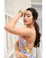 Catherine Tresa in a Colourful Floral Top Photos 02