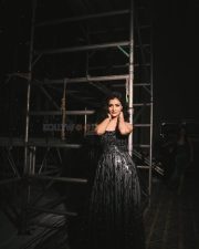 Charming Payal Rajput in a Black Sleeveless Dress Photos 04