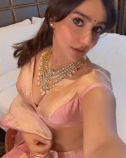 Chic Neha Sharma Cleavage in a Traditional Dress Photos 02