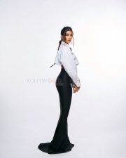 Classy Pooja Hegde in a White Full Sleeve Crop Shirt and Black Pant Photos 01 Classy Pooja Hegde in a White Full Sleeve Crop Shirt and Black Pant Photos 01