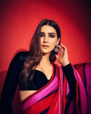 Colorful Kriti Sanon in a Vibrant Manish Malhotra Saree Photos 03