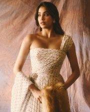 Dazzling Janhvi Kapoor in a Miu Miu One Shoulder Ivory Gown Pictures 02 Dazzling Janhvi Kapoor in a Miu Miu One Shoulder Ivory Gown Pictures 02