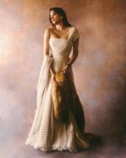 Dazzling Janhvi Kapoor in a Miu Miu One Shoulder Ivory Gown Pictures 04 Dazzling Janhvi Kapoor in a Miu Miu One Shoulder Ivory Gown Pictures 04